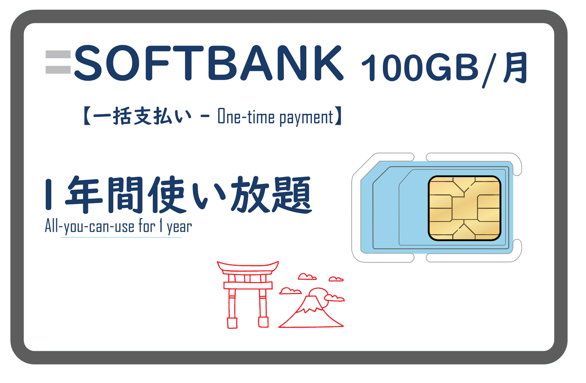 SOFTBANK 100GB/M 12MONTH