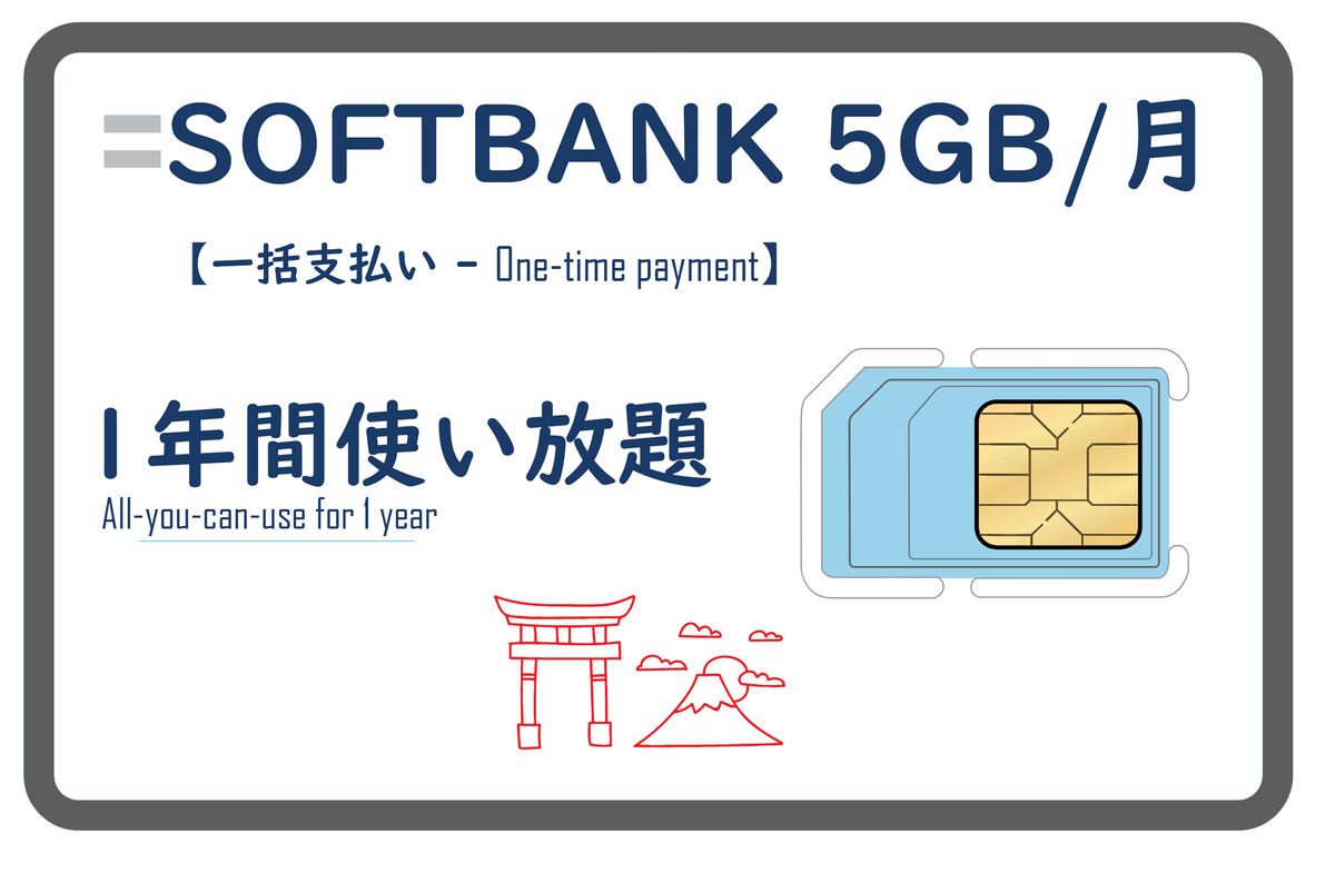 SOFTBANK 5GB/M 12MONTH